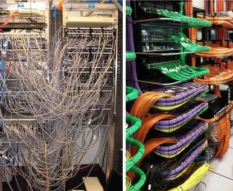 Bad vs Good Cable Management